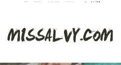 Desktop Screenshot of missalvy.com