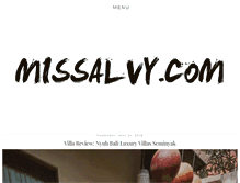 Tablet Screenshot of missalvy.com